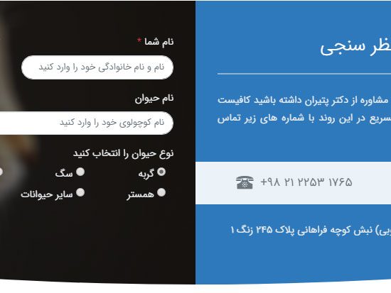 فرم مشاوره